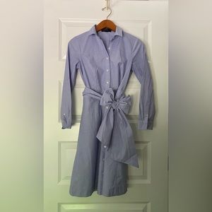 Jcrew light blue button down dress size 00